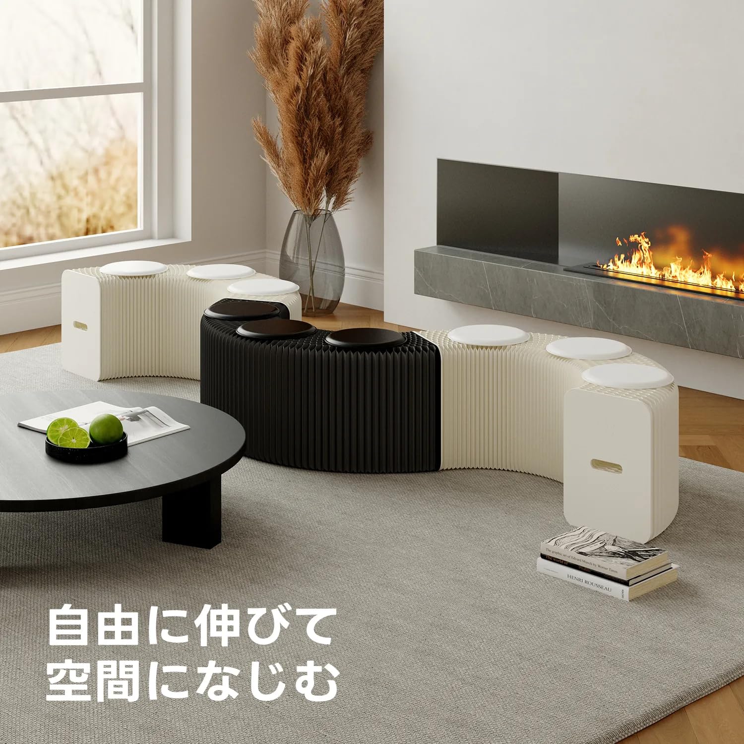 Amazon.co.jp: アコーディオン 椅子ペーパーベンチアコーディオン